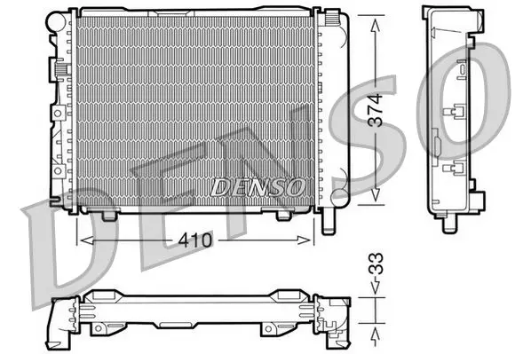 Handler.Part Radiator, engine cooling Denso DRM17062 1