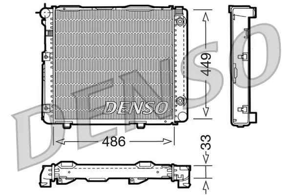 Handler.Part Radiator, engine cooling Denso DRM17067 1