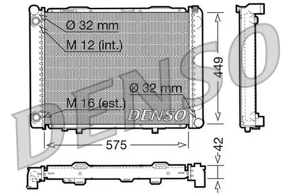 Handler.Part Radiator, engine cooling Denso DRM17069 1