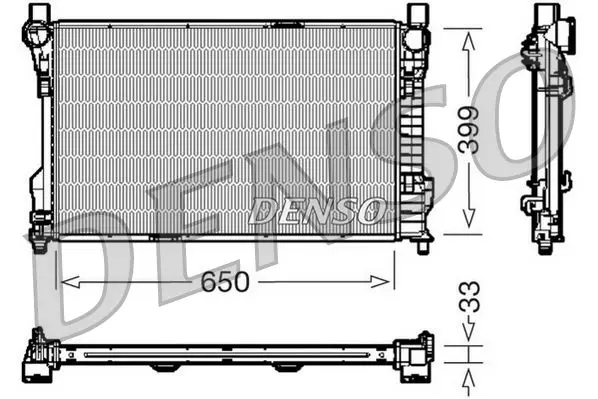 Handler.Part Radiator, engine cooling Denso DRM17082 1