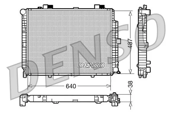 Handler.Part Radiator, engine cooling Denso DRM17086 1