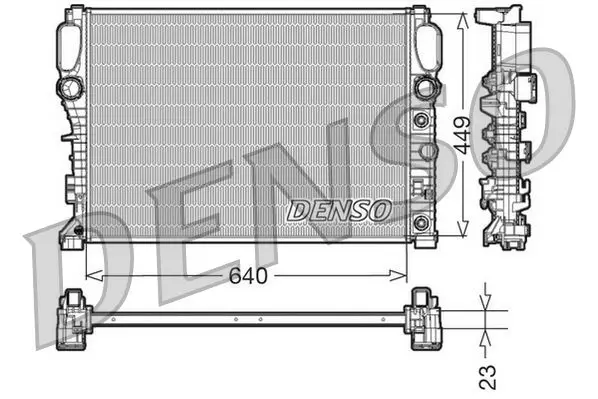 Handler.Part Radiator, engine cooling Denso DRM17090 1