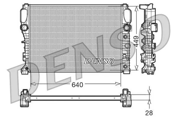 Handler.Part Radiator, engine cooling Denso DRM17091 1