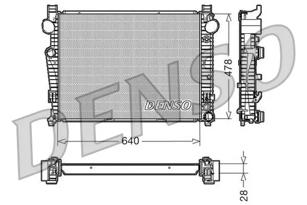 Handler.Part Radiator, engine cooling Denso DRM17092 1