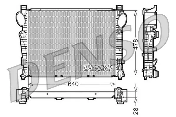 Handler.Part Radiator, engine cooling Denso DRM17093 1