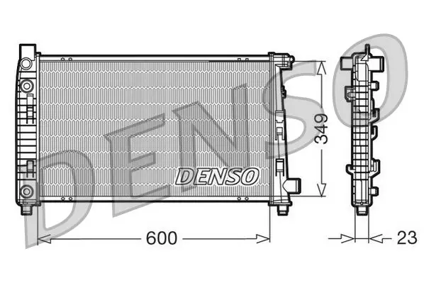 Handler.Part Radiator, engine cooling Denso DRM17102 1