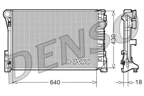 Handler.Part Radiator, engine cooling Denso DRM17111 1