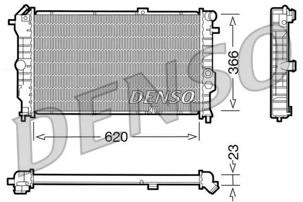 Handler.Part Radiator, engine cooling Denso DRM20020 1