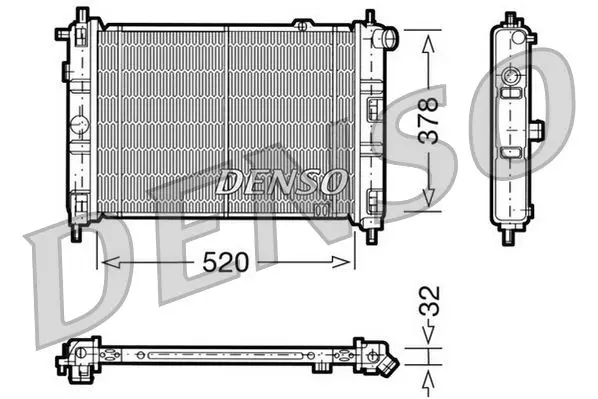 Handler.Part Radiator, engine cooling Denso DRM20030 1