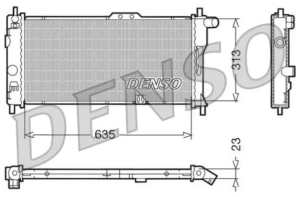 Handler.Part Radiator, engine cooling Denso DRM20032 1