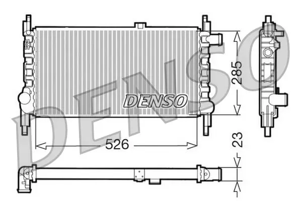 Handler.Part Radiator, engine cooling Denso DRM20035 1