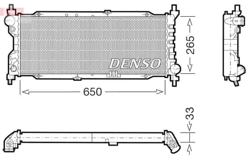 Handler.Part Radiator, engine cooling Denso DRM20036 1