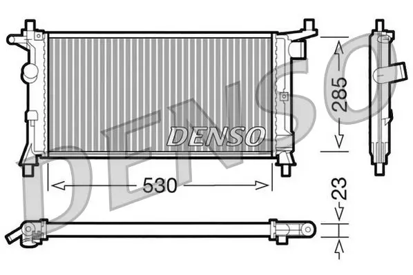 Handler.Part Radiator, engine cooling Denso DRM20037 1