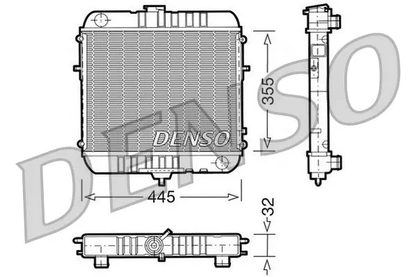 Handler.Part Radiator, engine cooling Denso DRM20072 1