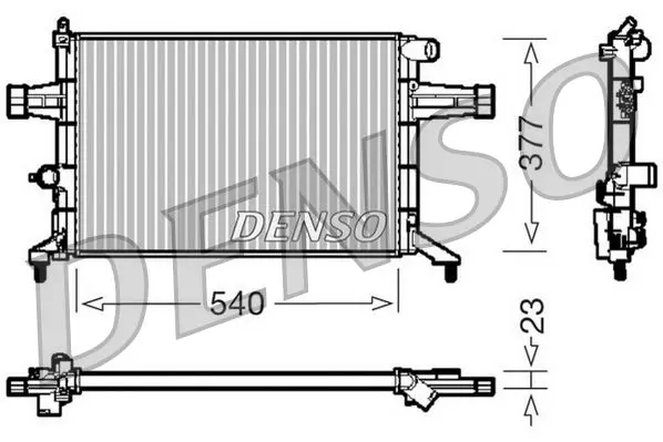 Handler.Part Radiator, engine cooling Denso DRM20082 1