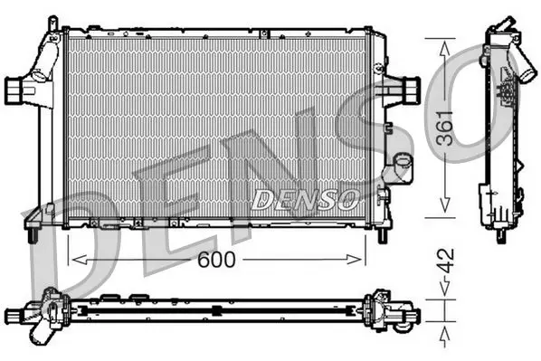 Handler.Part Radiator, engine cooling Denso DRM20085 1