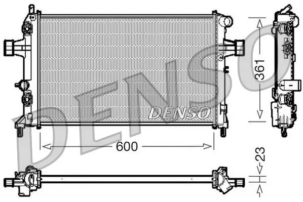 Handler.Part Radiator, engine cooling Denso DRM20086 1