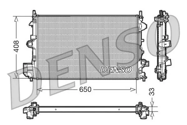 Handler.Part Radiator, engine cooling Denso DRM20088 1