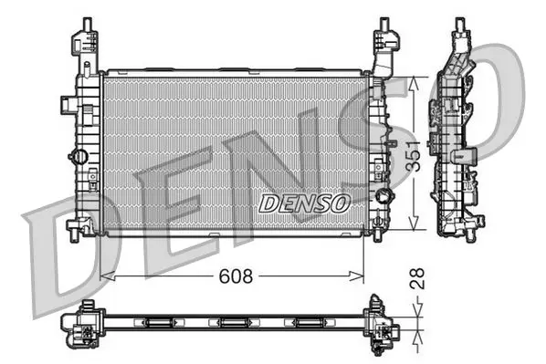 Handler.Part Radiator, engine cooling Denso DRM20091 1