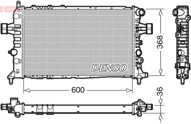 Handler.Part Radiator, engine cooling Denso DRM20112 1