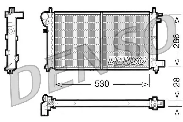 Handler.Part Radiator, engine cooling Denso DRM21003 1