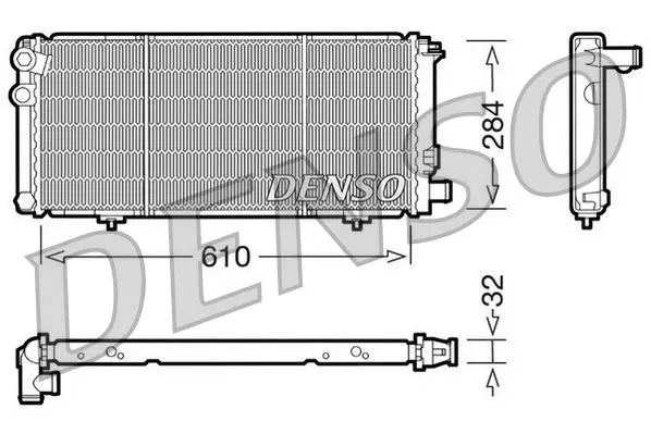 Handler.Part Radiator, engine cooling Denso DRM21010 1