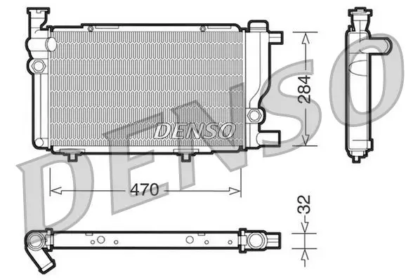 Handler.Part Radiator, engine cooling Denso DRM21013 1