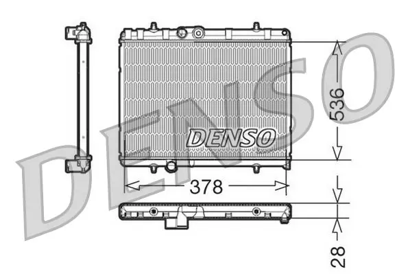 Handler.Part Radiator, engine cooling Denso DRM21056 1