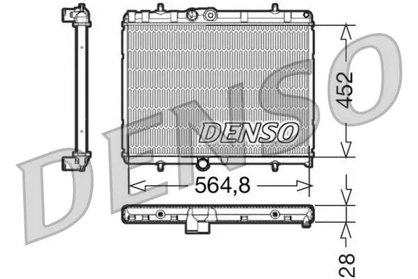 Handler.Part Radiator, engine cooling Denso DRM21057 1