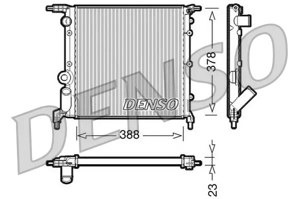 Handler.Part Radiator, engine cooling Denso DRM23006 1