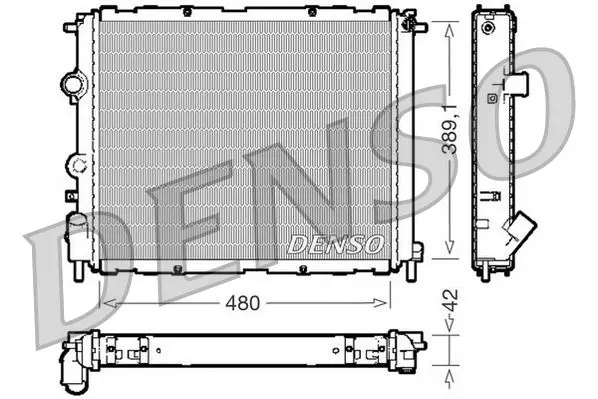 Handler.Part Radiator, engine cooling Denso DRM23009 1