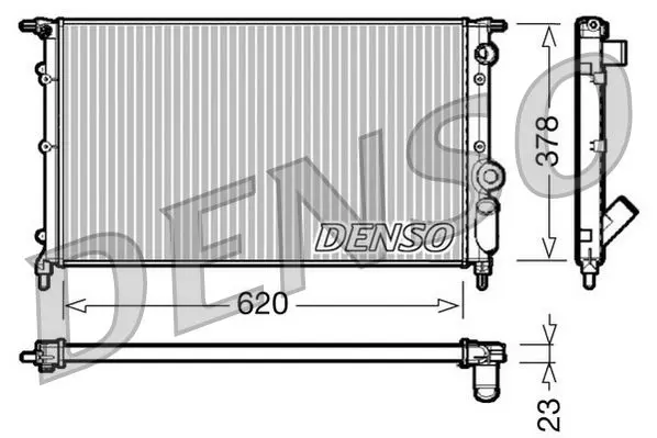 Handler.Part Radiator, engine cooling Denso DRM23022 1