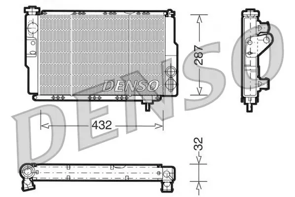 Handler.Part Radiator, engine cooling Denso DRM23040 1