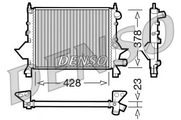 Handler.Part Radiator, engine cooling Denso DRM23081 1