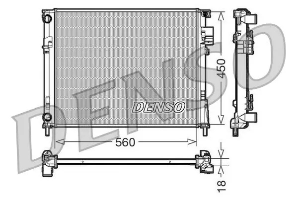 Handler.Part Radiator, engine cooling Denso DRM23095 1