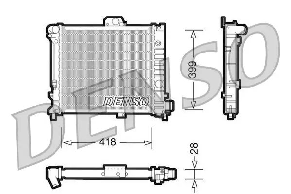 Handler.Part Radiator, engine cooling Denso DRM25004 1