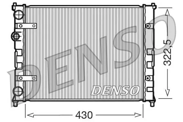 Handler.Part Radiator, engine cooling Denso DRM26007 1