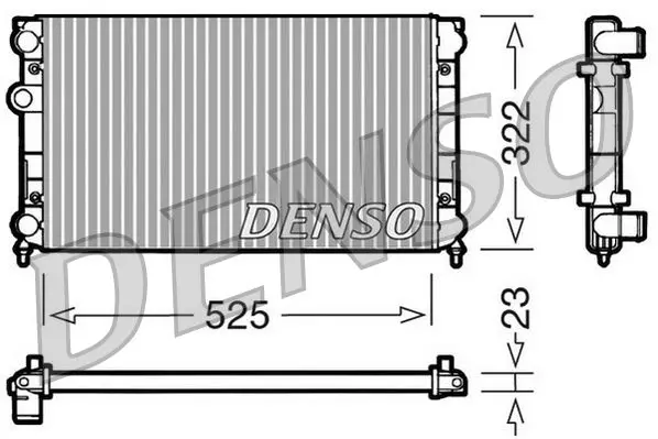 Handler.Part Radiator, engine cooling Denso DRM32005 1