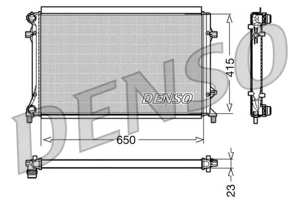 Handler.Part Radiator, engine cooling Denso DRM32018 1