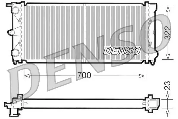 Handler.Part Radiator, engine cooling Denso DRM32021 1