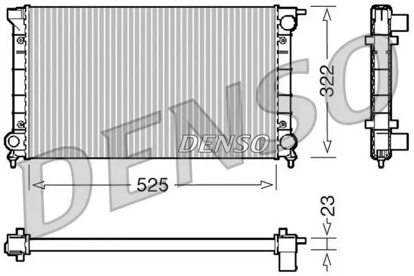 Handler.Part Radiator, engine cooling Denso DRM32024 1