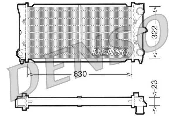 Handler.Part Radiator, engine cooling Denso DRM32025 1