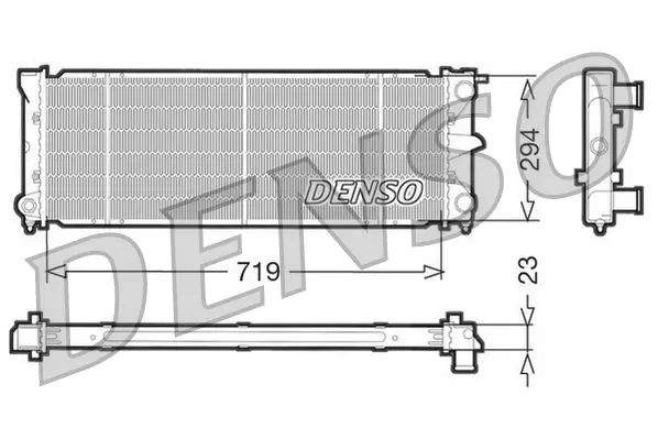 Handler.Part Radiator, engine cooling Denso DRM32026 1