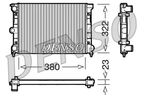 Handler.Part Radiator, engine cooling Denso DRM32032 1