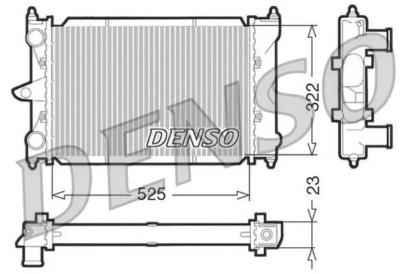 Handler.Part Radiator, engine cooling Denso DRM32034 1