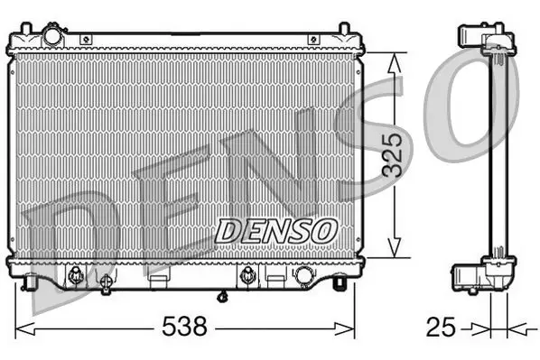 Handler.Part Radiator, engine cooling Denso DRM44017 1