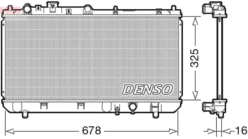 Handler.Part Radiator, engine cooling Denso DRM44032 1