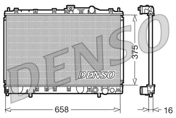 Handler.Part Radiator, engine cooling Denso DRM45002 1