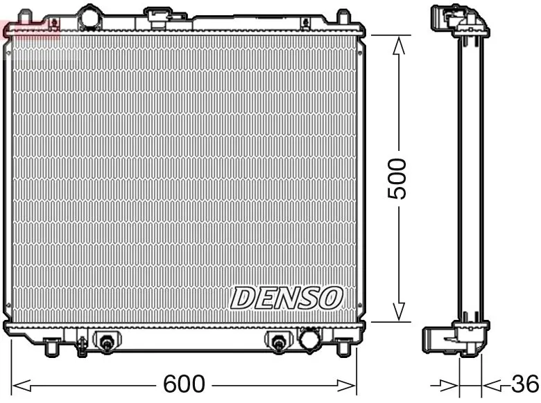 Handler.Part Radiator, engine cooling Denso DRM45003 1