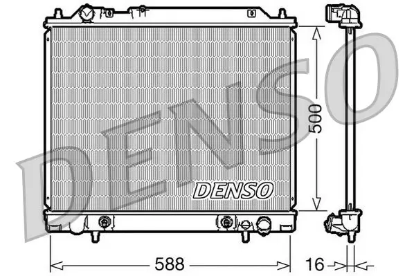 Handler.Part Radiator, engine cooling Denso DRM45013 1